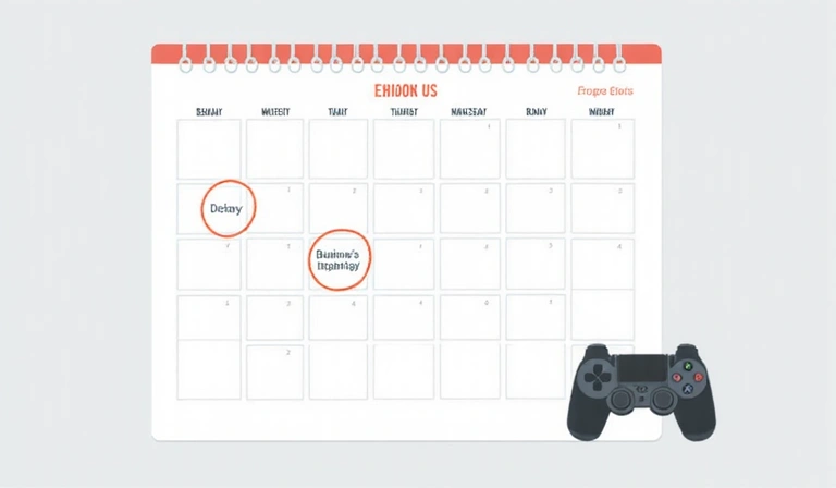 Image d'un calendrier avec des dates de soldes gaming encerclées